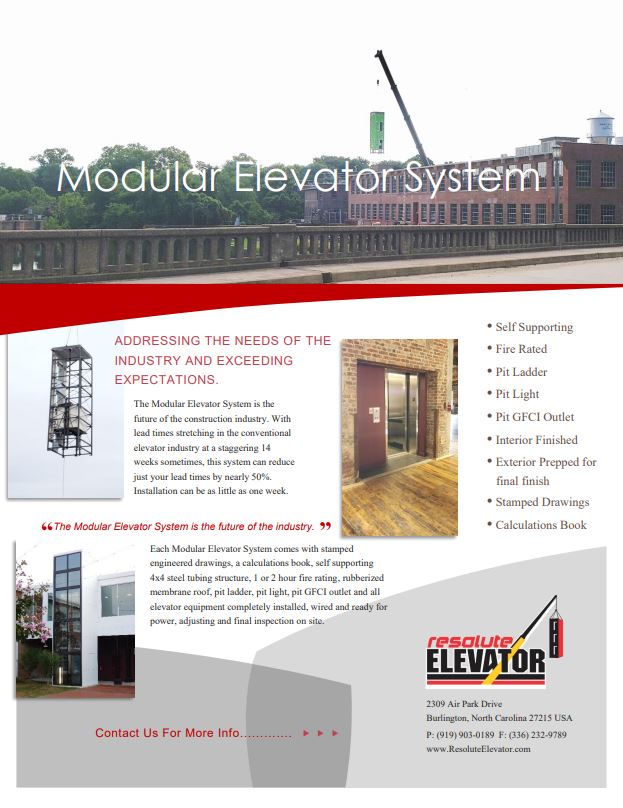 Modular Elevator Manufacturing Archives - TL Shield
