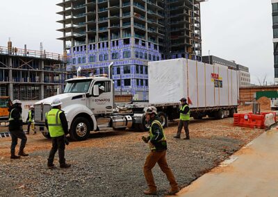 The modular elevator solves all of the worksite problems traditional elevator installs creates.