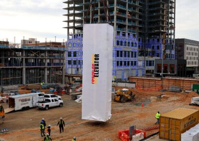 The tallest modular elevator has now been installed by Resolute Elevator.